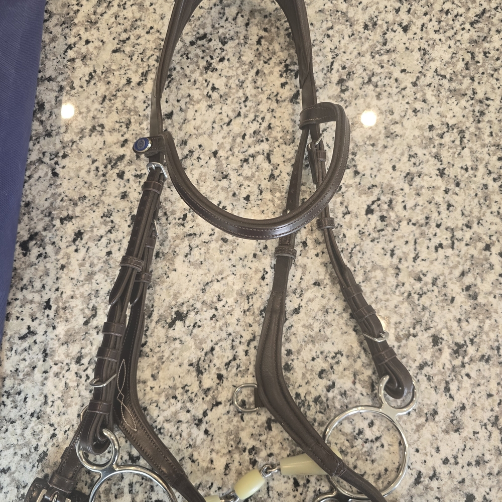 PS of Sweden High Jump Bridle - Sz Full - Brown - Picture 4 of 6